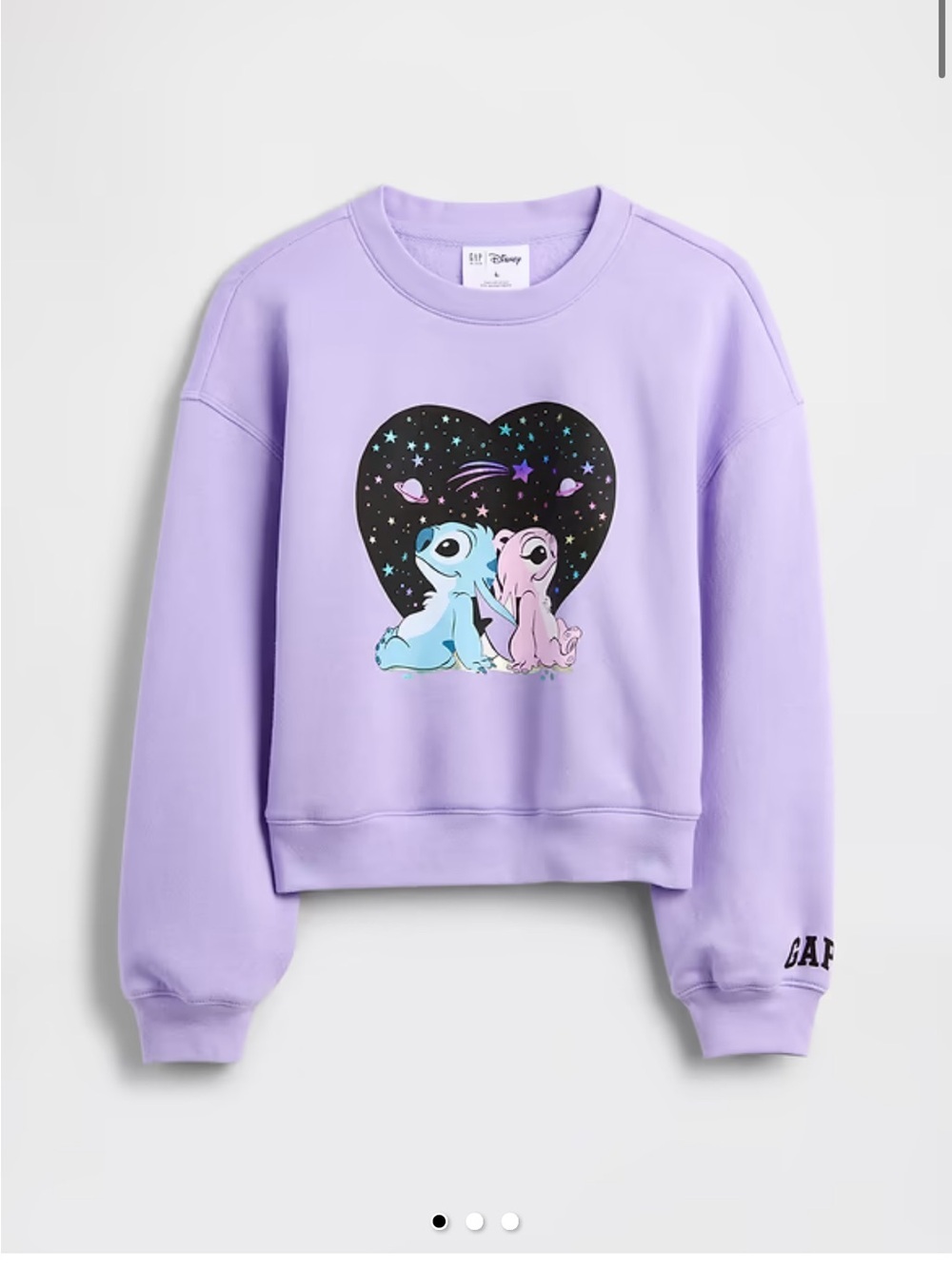 GapKids × Disney Lilo and Stitch Oversized Graphic Sweatshirt Girl’s Medium 8